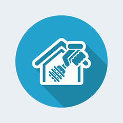 Obraz premium Spaghetti restaurant icon