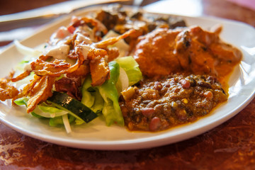 Indian Food Buffet Plate