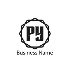 Initial Letter PY Logo Template Design