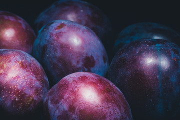 delicious purple plums