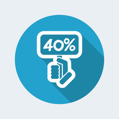 Discount label icon