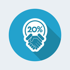 Discount label icon