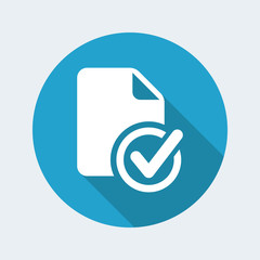 Check document - Flat minimal icon