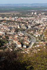 Panoramic view of city of Shumen, Bulgaria
