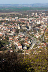 Naklejka premium Panoramic view of city of Shumen, Bulgaria 