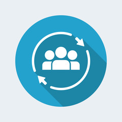 Team concept - Flat minimal icon