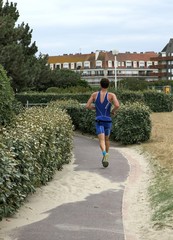 Triathlon, course à pied