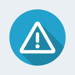 Warning symbol - Vector flat minimal icon