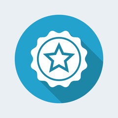 Rating star - Vector flat minimal icon