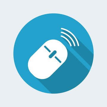 Wireless mouse - Vector flat minimal icon