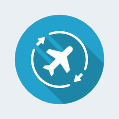 Airline concept symbol icon