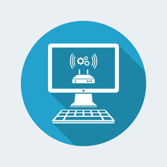 Router or modem setting icon