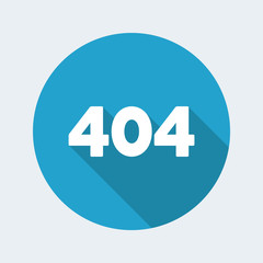 Error 404 concept - Minimal vector icon