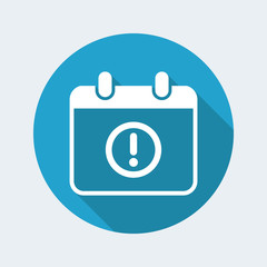 Calendar alert - Minimal vector icon