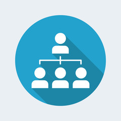 Team network - Minimal vector icon