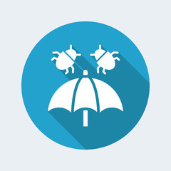 Virus protection - Minimal vector icon