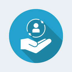 Full customer care service - Minimal vector icon