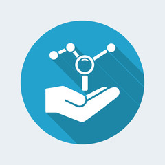 Statistics research services - Minimal icon