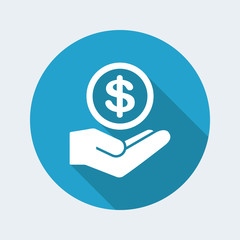 Bank services - Dollar - Minimal modern icon