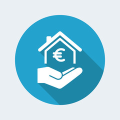 Home cost icon - Euro