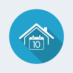 Booking day - Vector web icon