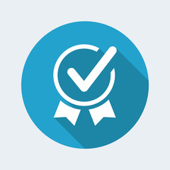 Approved symbol - Vector web icon