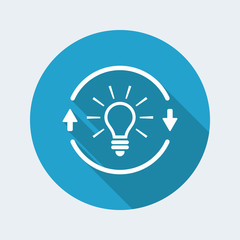 Brainstorm concept - Vector web icon