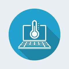 Computer temperature - Vector web icon