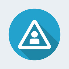 Personal account notice - Vector web icon