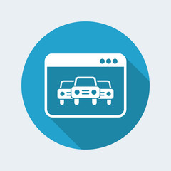 Automotive services online - Vector web icon