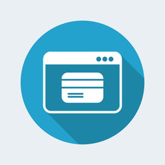 Online banking services - Vector web icon