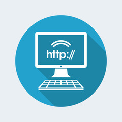 Http web connection - Vector flat icon