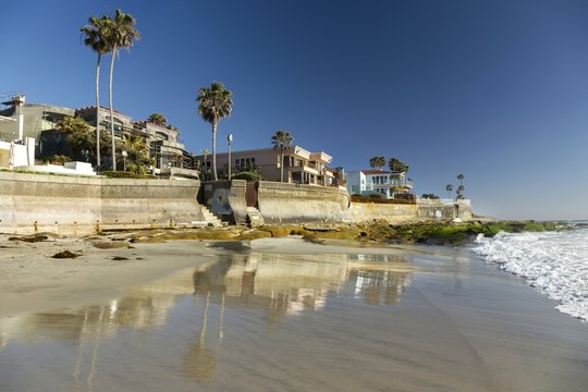Windansea Pacific Ocean Beach Front Landscape in La Jolla north of San Diego California USA