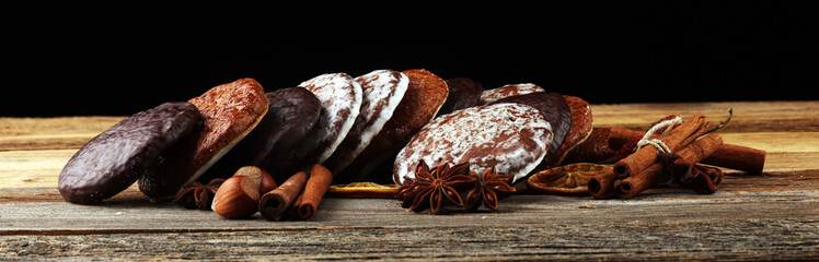Typical German Gingerbreads such as Lebkuchen and Aachener Printen