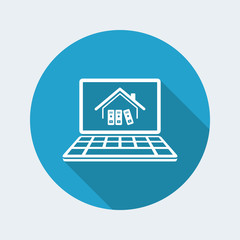 Library or school concept - Vector icon for computer website or application