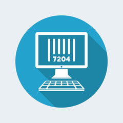 Barcode - Vector icon for computer website or application