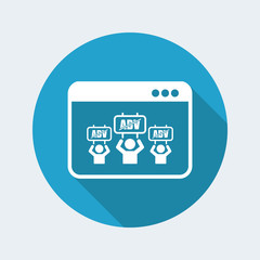 Adv block - Vector icon for computer website or application