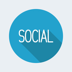 Social - Vector icon for computer website or application