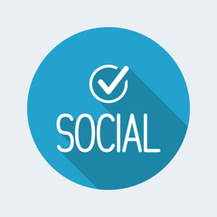 Social - Vector icon for computer website or application
