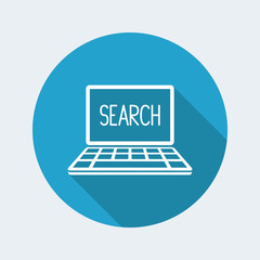 Digital search - Vector icon for computer website or application