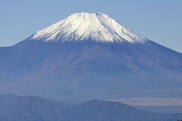 丹沢山より初冬の富士山