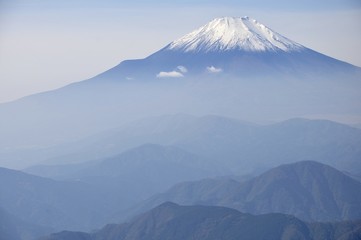 Fototapeta premium 初冬の富士山眺望