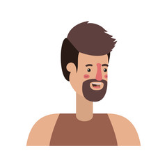 young man with beard avatar character
