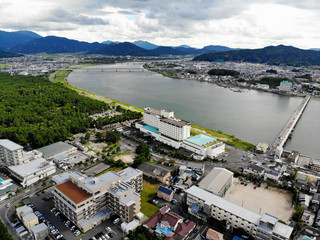 Aerial View of Karatsu Bay, Saga, Japan