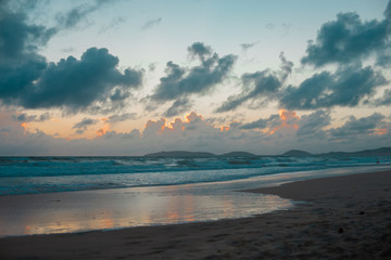 Australian Beach around Rainbow Beach in Queensland, Australia. Australia is a continent located in the south part of the earth.