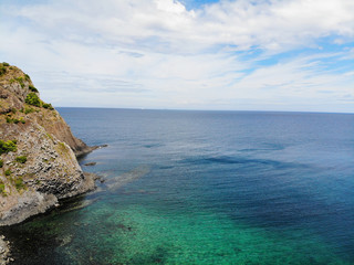 Aerial view of Keya no Oto, Fukuoka, Japan
