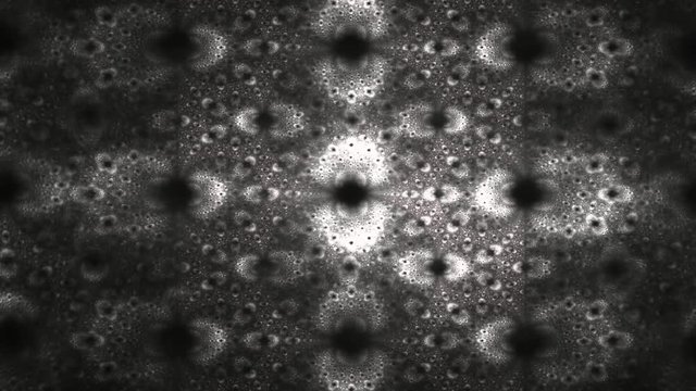 monochromatic fractal in movement computer generated abstract mathematics visualisation loop 4K