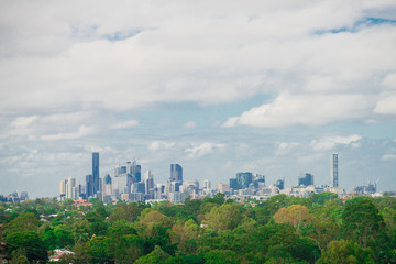 The Cityscape of the Brisbane city in Queensland, Australia. Australia is a continent located in the south part of the earth.