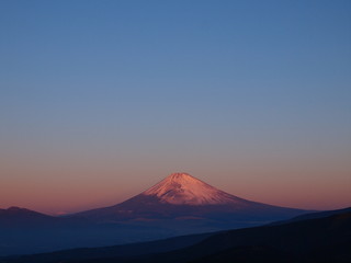 元旦の朝焼け富士