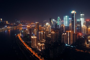 Fototapeta na wymiar Chongqing Urban buildings aerial